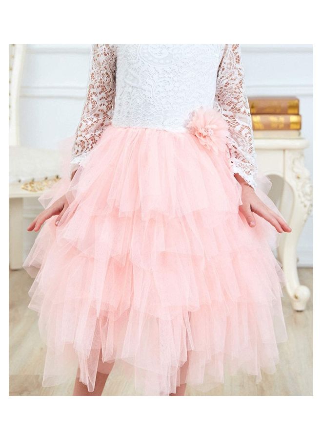 NIBEMINENT Fluffy Tulle Princess Dress 120cm - Image 4