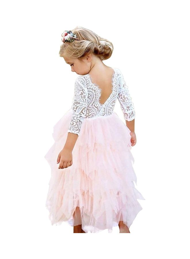 NIBEMINENT Fluffy Tulle Princess Dress 120cm - Image 3