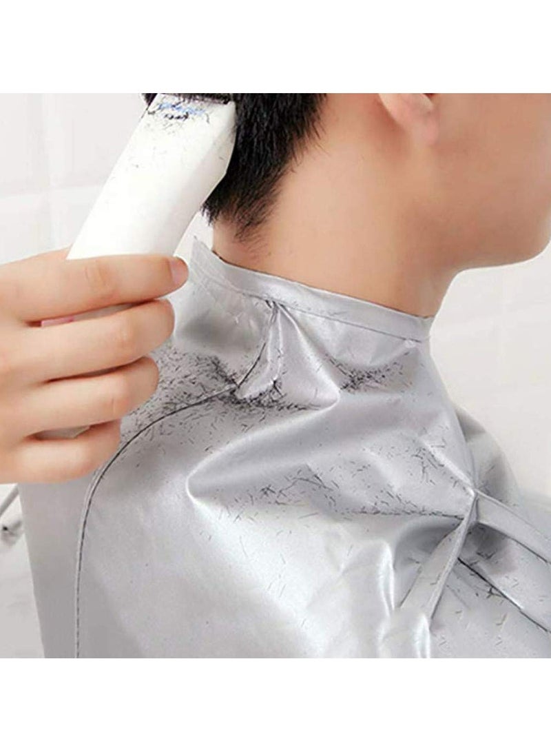 CMGTYYD Hair Cutting Cape Hair Cutting Umbrella Salon Barber Cape Hair Cloth for Salon Barber and Home Stylists Hair Dressing Kit (Grey)  - Image 5