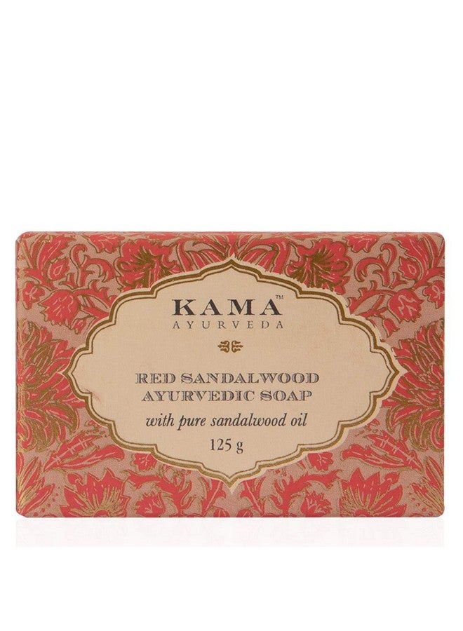 Kama Ayurveda Red Sandalwood Ayurvedic Soap With Pure Sandalwood Oil, 125G - Image 1