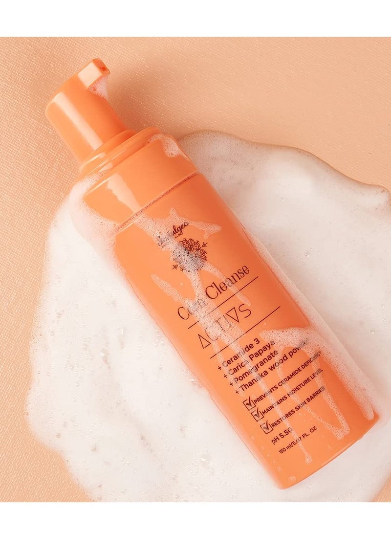 Indulgeo Essentials CERA CLEANSE Ceramide Foaming Face Wash 150ml For All Skin Types - Image 4
