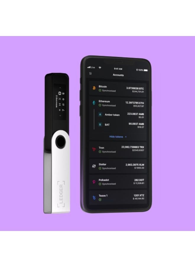 Ledger - Nano S Plus Hardware Wallet | Safest Crypto & NFT Cold Storage, OLED Screen, Type-C Connectivity, 5000+ Coins Supported, for Android, MacOS & Windows - Black - Image 1