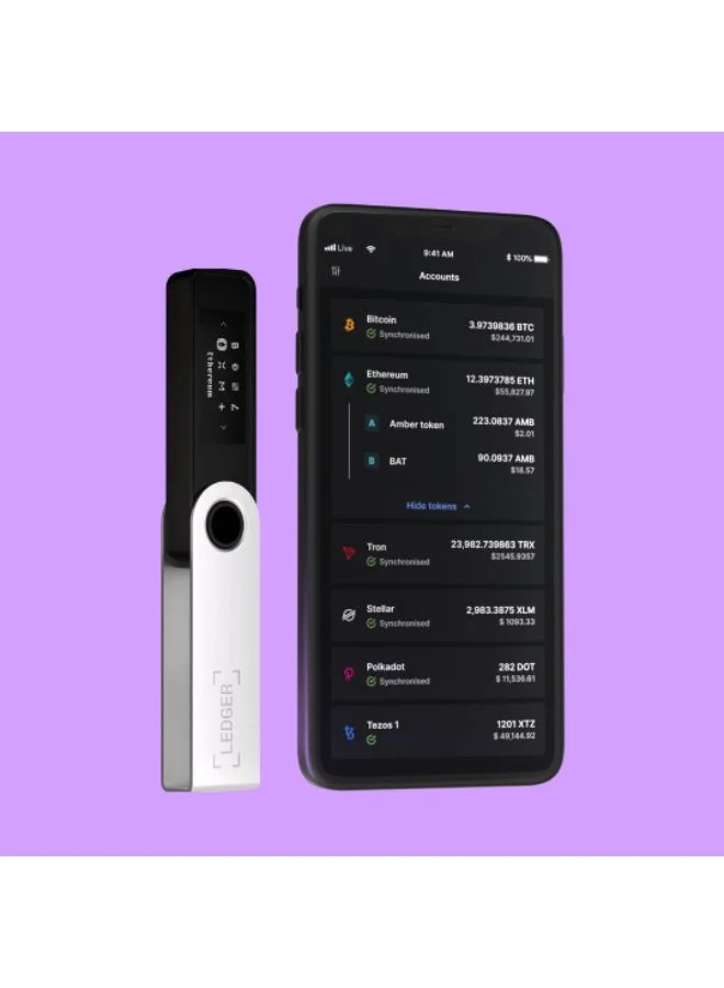 Ledger Nano S Plus Hardware Wallet | Safest Crypto & NFT Cold Storage, OLED Screen, Type-C Connectivity, 5000+ Coins Supported, for Android, MacOS & Windows - Black