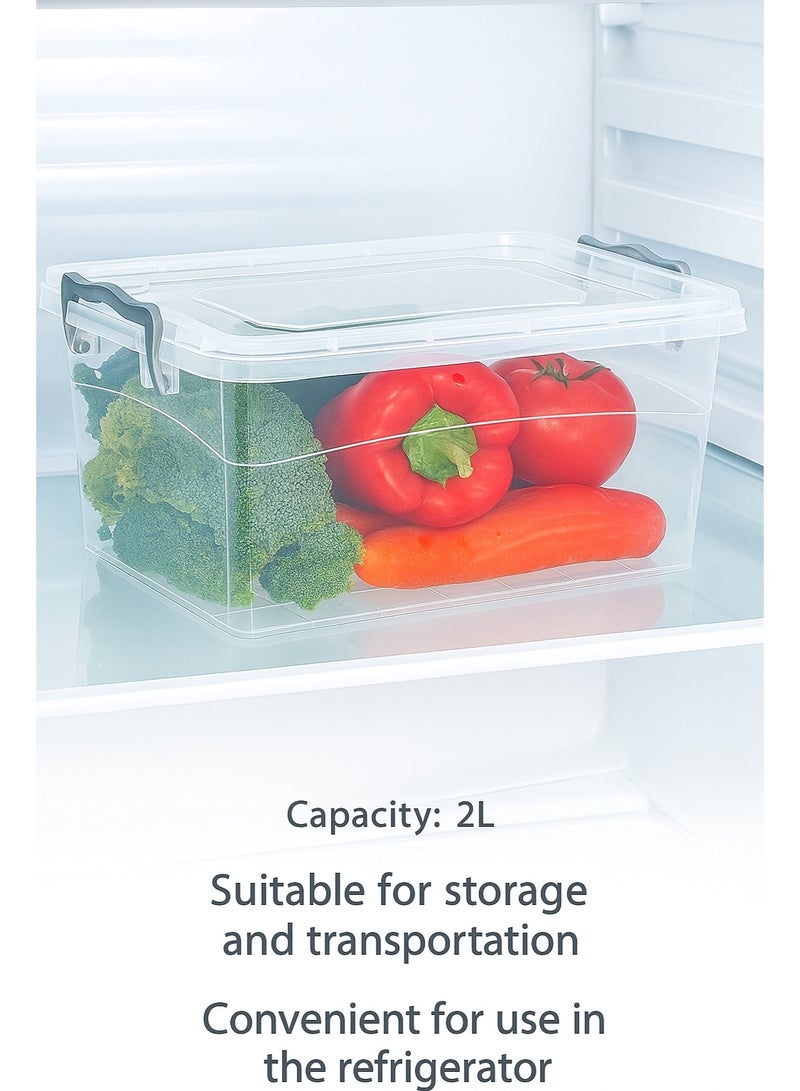 favilla Multi-purpose plastic refrigerator box, code 679, high quality - 3 liters - Image 3