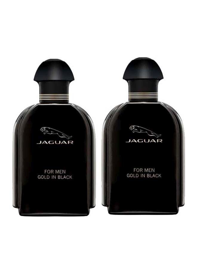 جاكوار مجموعة عطر جولد إن بلاك EDT من قطعتين 100 مل