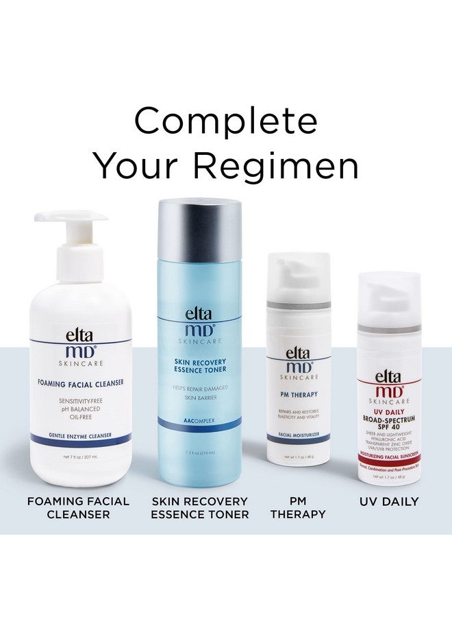 EltaMD Pm Therapy Facial Moisturizer Lotion Night Moisturizer For Face Restores Skin Elasticity And Moisturizes And Repairs Skin Overnight Safe For Sensitive Skin Oil Free Formula 1.7 Oz Pump - Image 5