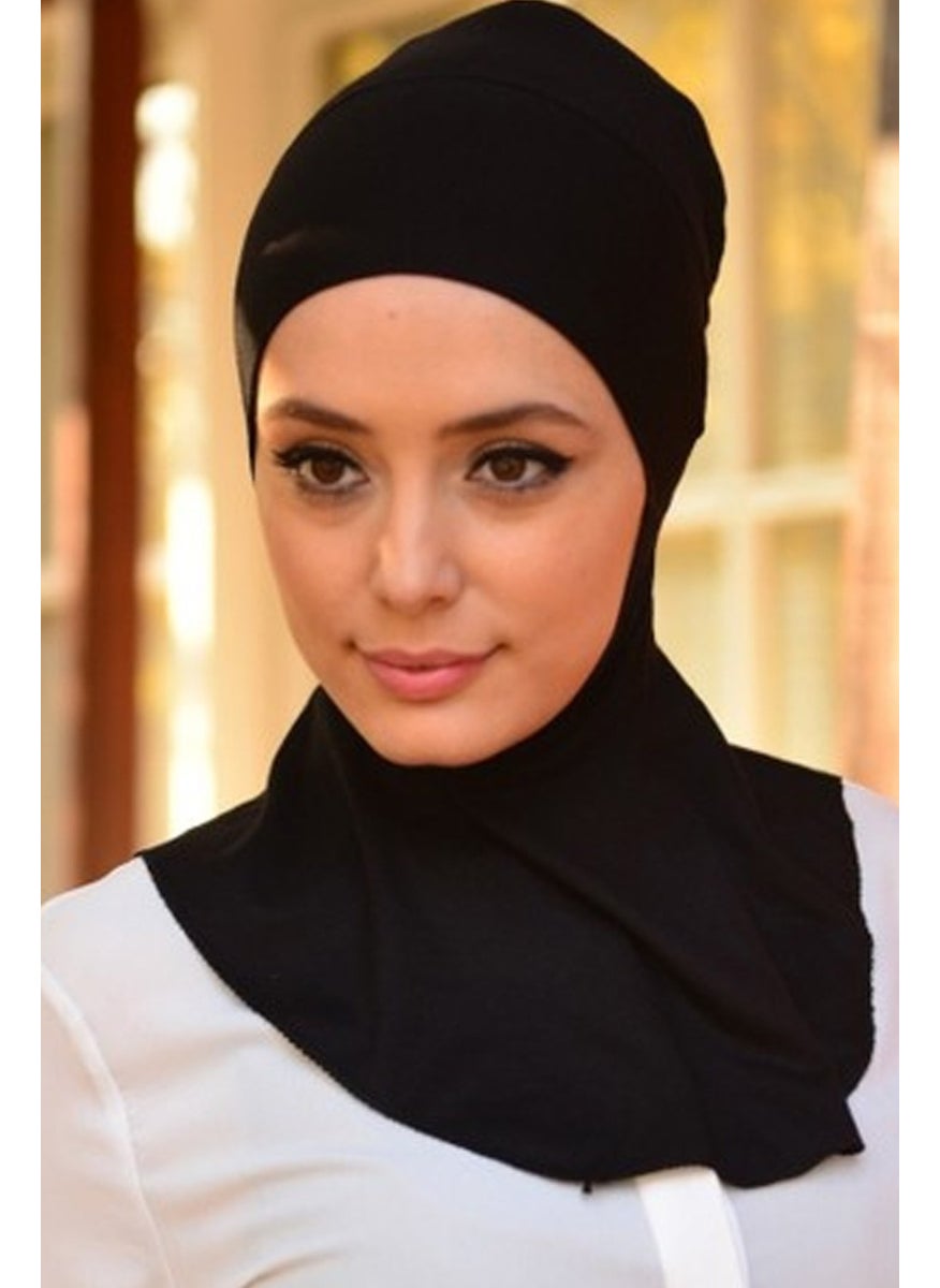 Belifanti Collection - طقم من 2 قبعة رقبة مصنوعة من قطن مشطوف للنساء باللونين الأسود والأبيض - Image 1