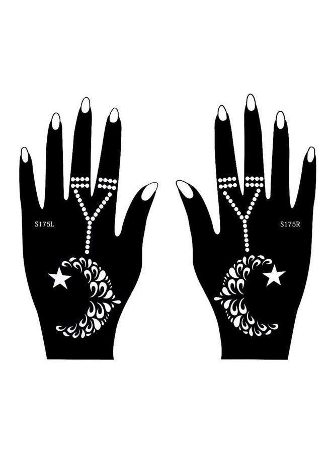 ivana's - Heena Mehandi Tatto Stencil Set For ; Hand ; Body ; Fingure ; Face ; Heena Art Temporary Tatto For Kids Girls & Women Design Niv34 - Image 1