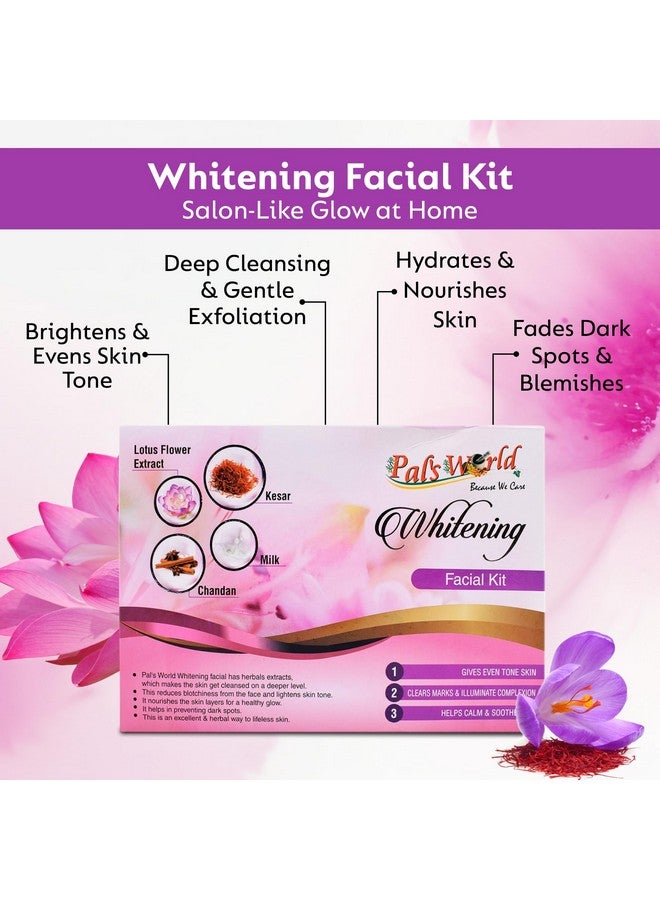 Pal's World Whitening Facial Kit for All Skin Types - Gentle, Effective, and Spa-Like Glow at Home - Pack of 1 - Image 3