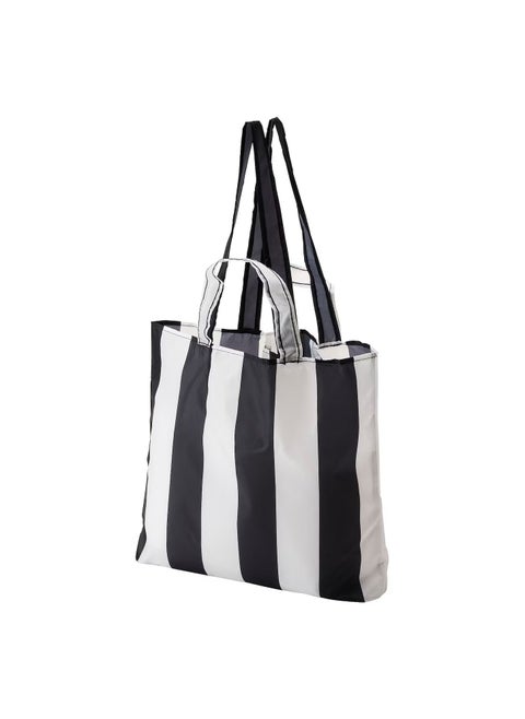 Carrier Bag Striped Black White