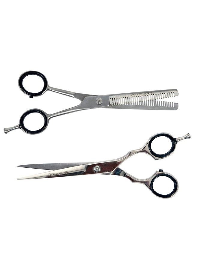 DANIAL Professional Salon Barber Hair Cutting Scissor Stainless Steel Used For Home Hair Cutting & Styling Scissor (Combo2) - Image 1