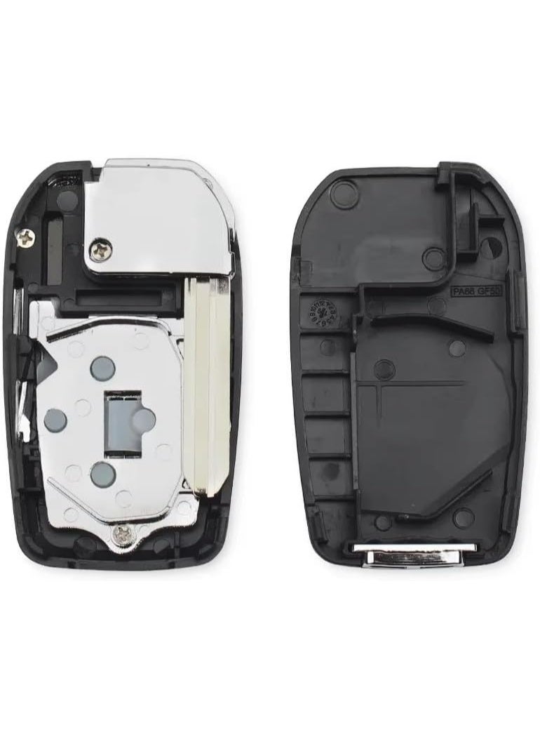 Arooma 2 Buttons Modified Flip Replacement Remote Key Shell Fob Case for Toyota 2004-2017 Hilux RAV4 Corolla Camry Yaris Prado Echo Hiace with Uncut Blade - Image 3