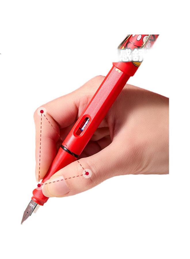 Disney Fountain Pen For Students And Children, Posture Correction, For Third Grade Elementary School Boys And Girls, Stationery And Learning Supplies, A73020-F1S Elsa Random/1 Piece - Image 1