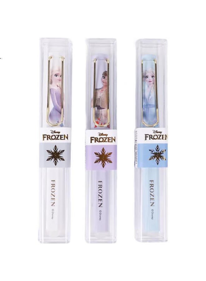 Disney Fountain Pen For Students And Children, Posture Correction, For Third Grade Elementary School Boys And Girls, Stationery And Learning Supplies, A73020-F1S Elsa Random/1 Piece - Image 2
