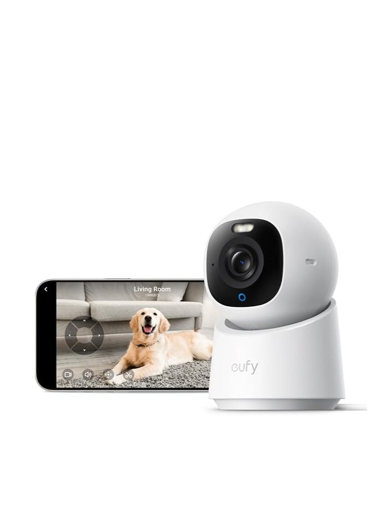 إيوفي كاميرا أمان داخلية eufy Security Indoor Cam E30 4K UHD، الجيل الأحدث، كاميرا للكلاب/الأطفال/الحيوانات الأليفة، رؤية ليلية ملونة، تتبع تلقائي للبشر/الحيوانات الأليفة، مراقبة بزاوية 360°، تعمل مع Homekit.  - Image 1
