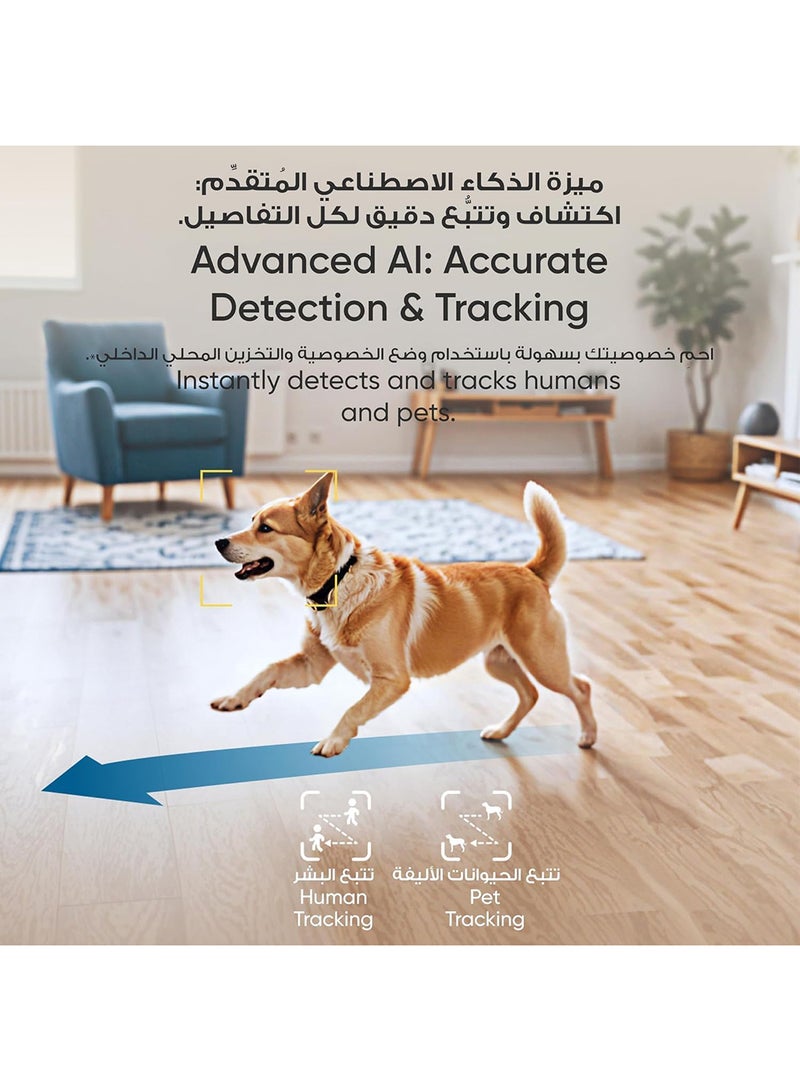 eufy Security Indoor Cam E30 4K UHD Indoor Security Camera, Latest Generation, Dog/Baby/Pet Camera, Colour Night Vision, Human/Pet Auto Tracking, 360° Surveillance, Works with Homekit - Image 4