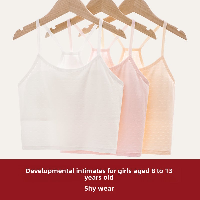Girls Growth Period Soft Bralette Comfort Fit 6811# White  - Image 2
