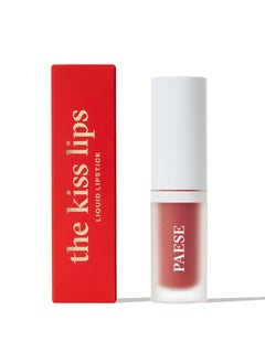 Paese Kiss Lips Liquid Lipstick with Soft, Matte Finish, Light Formula, 02 Nude Coral  - Image 4