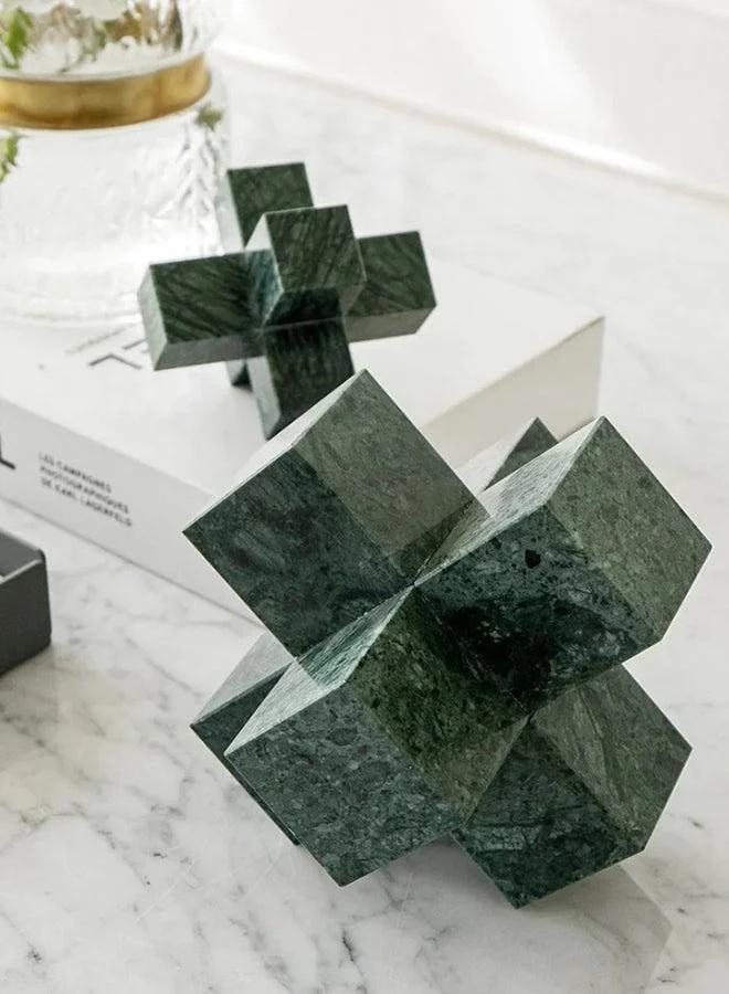 KNOT HOME Tobias Ellis Paperweight Figures (2pcs) Knot Home Designer Accessory for Bedroom Living Dining Room Office Area Décor