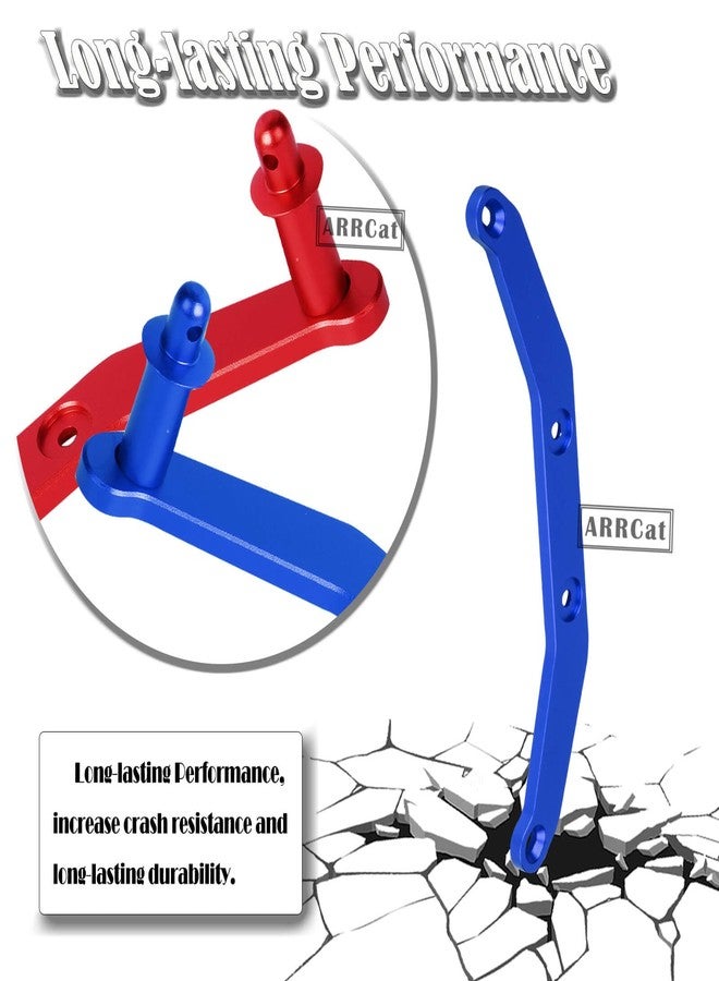 ARRCat Body Post Extensions,Aluminum Front & Rear Body Mount Post Set for 1/10 Slash 4X4 /Stampede 4X4 VXL,RC Hops Up Upgrades Parts for Stampede 4X4 VXL/Slash 4X4 VXL,Replace 6815R,Red - Image 4