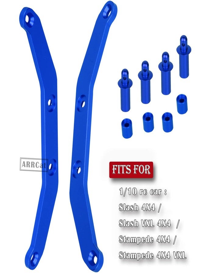 ARRCat Body Post Extensions,Aluminum Front & Rear Body Mount Post Set for 1/10 Slash 4X4 /Stampede 4X4 VXL,RC Hops Up Upgrades Parts for Stampede 4X4 VXL/Slash 4X4 VXL,Replace 6815R,Red - Image 2