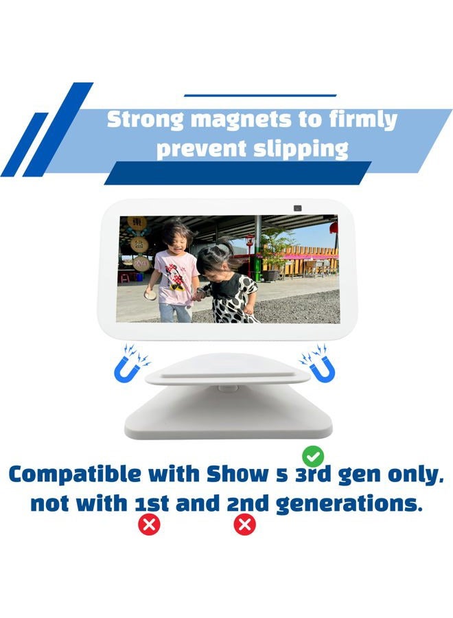 SINTRON Smart Display Stand for 3rd, Adjustable Magnetic Stand Mount White - Image 2
