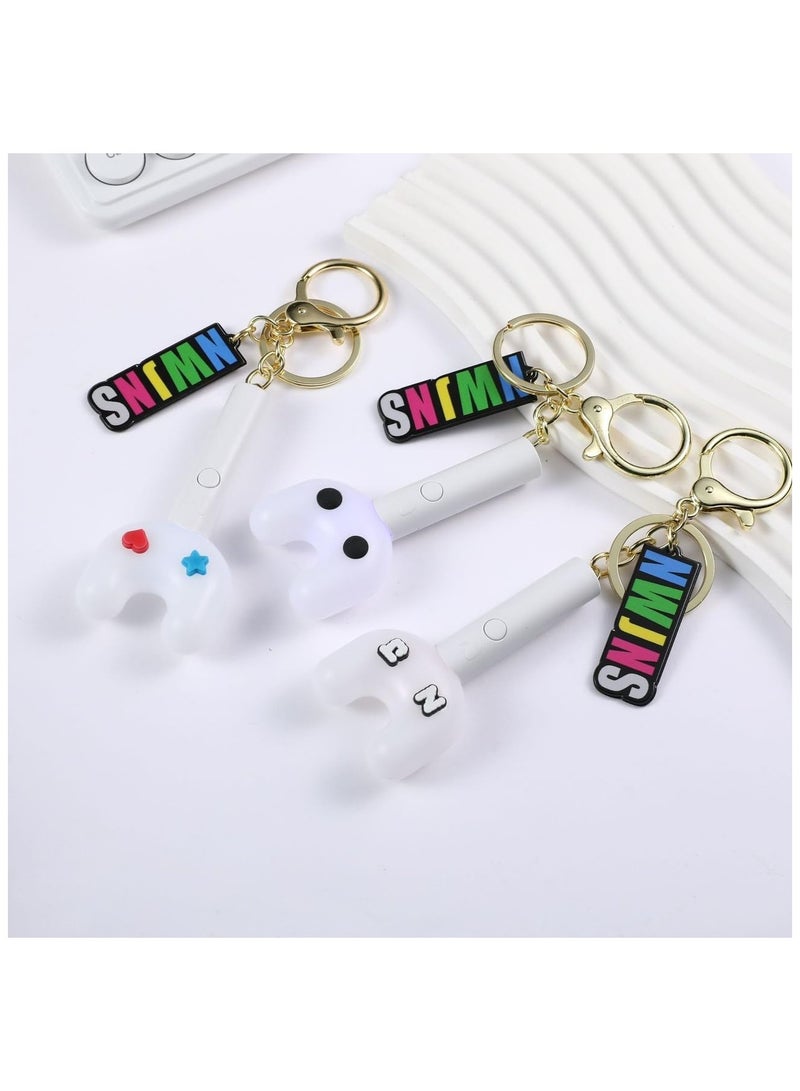 New Jeans Keychain Penlight Cheer Stick Keychain 10 Color Changing LED Bag Decoration Popular Cute Cheering Gift - Image 4