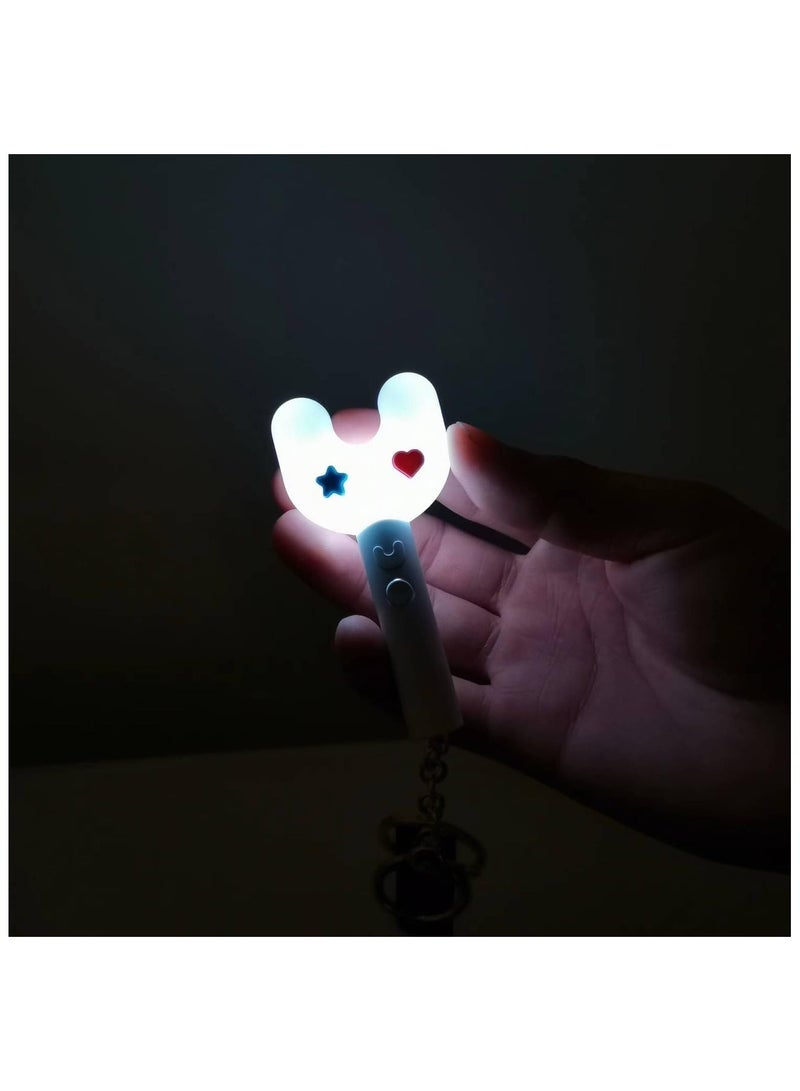 New Jeans Keychain Penlight Cheer Stick Keychain 10 Color Changing LED Bag Decoration Popular Cute Cheering Gift - Image 3