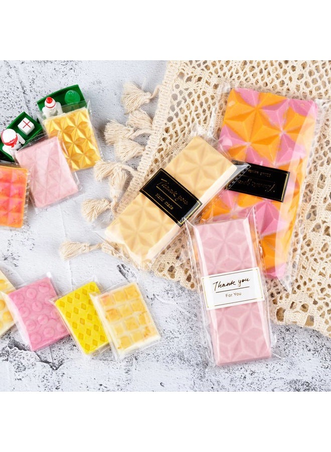 Fimary 2 Pcs Break Apart Chocolate Molds Silicone Deep Stuffed Candy Bar Molds Silicone Shapes, Silicone Molds for Wax Melts Large(Pyramid set) - Image 5