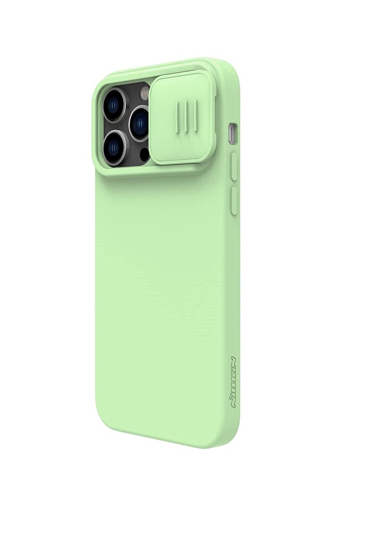 Nillkin - CamShield Silky Silicone Case For iphone 14 Pro - Mint Green - Image 1
