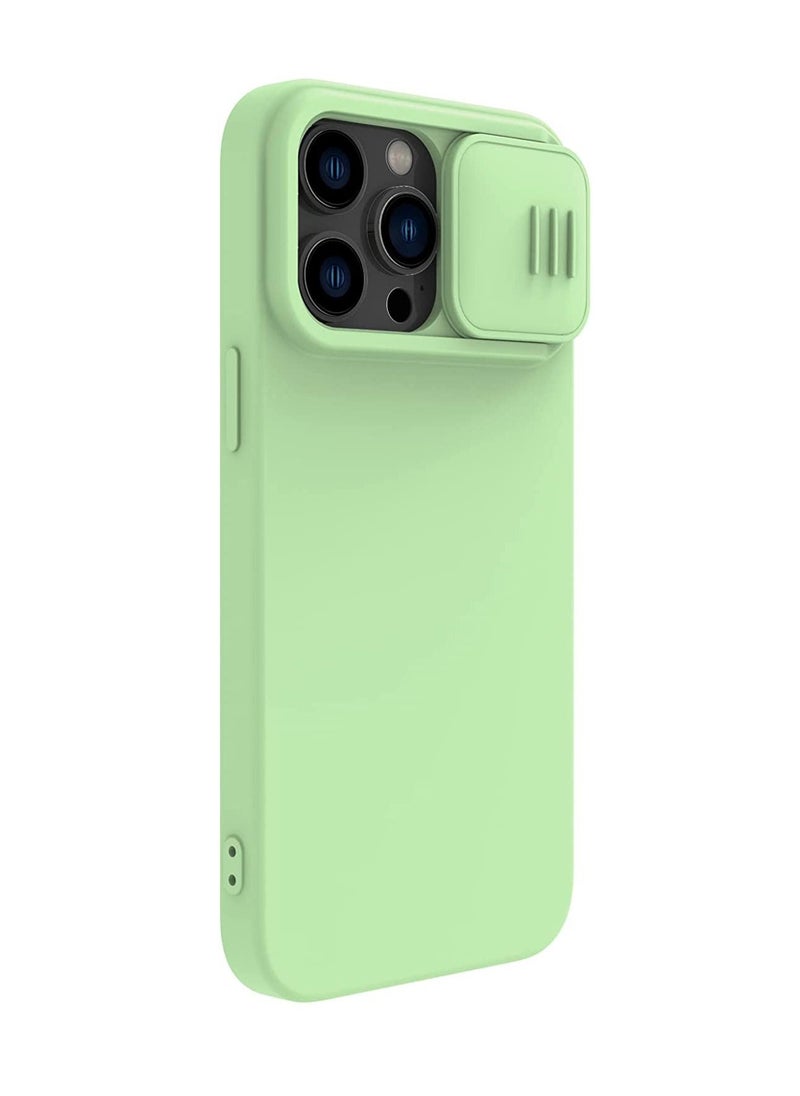 Nillkin - CamShield Silky Silicone Case For iphone 14 Pro - Mint Green - Image 1