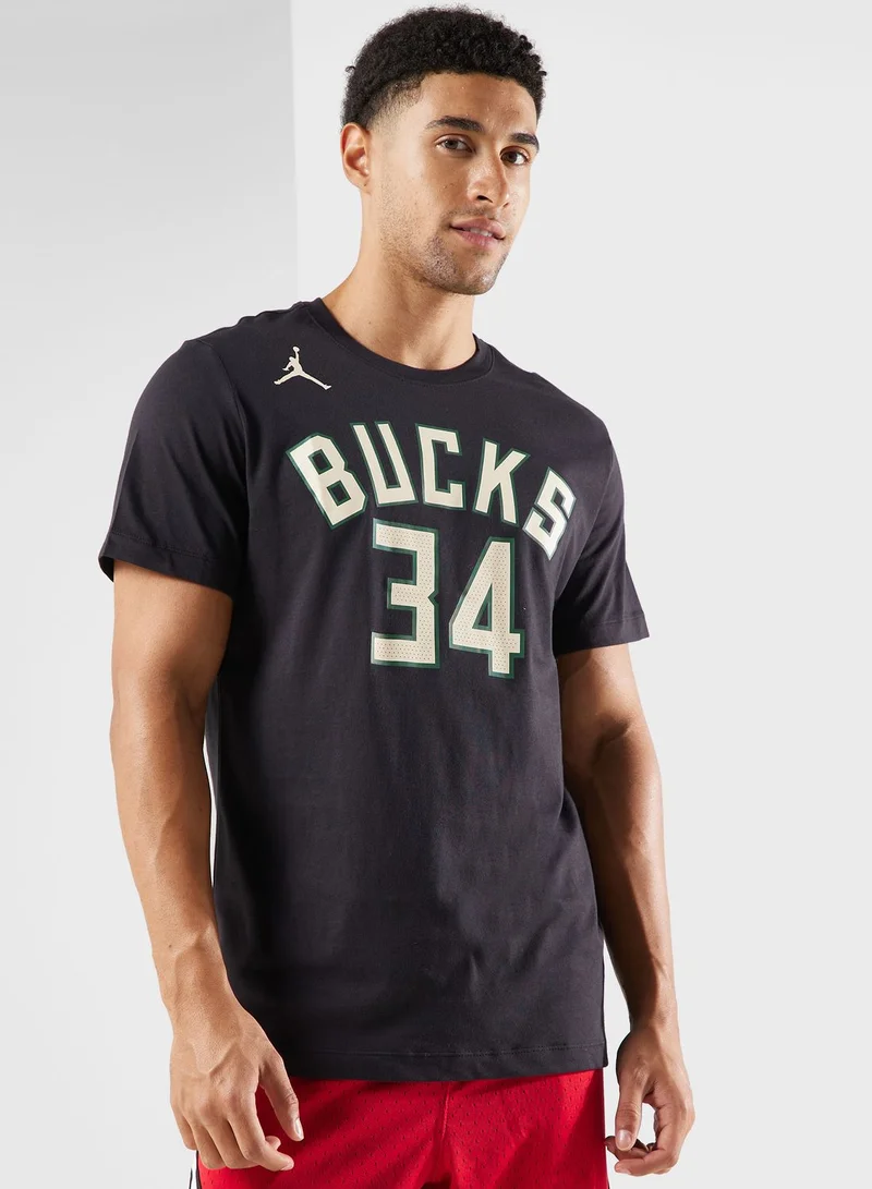 Jordan Milwaukee Bucks Essential Statement T-Shirt