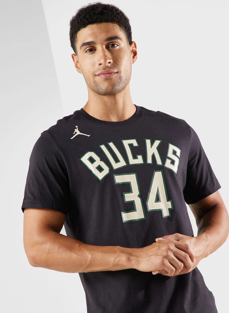 Jordan Milwaukee Bucks Essential Statement T-Shirt
