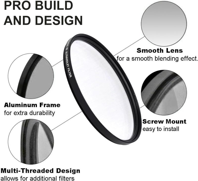 Tronixpro 95mm Pro Series High Resolution Digital Ultraviolet UV Protection Filter for Sigma 150-600mm 50-500mm, Tamron SP 150-600mm f/5-6.3 Di VC USD Lens + Microfiber Cloth - Image 3