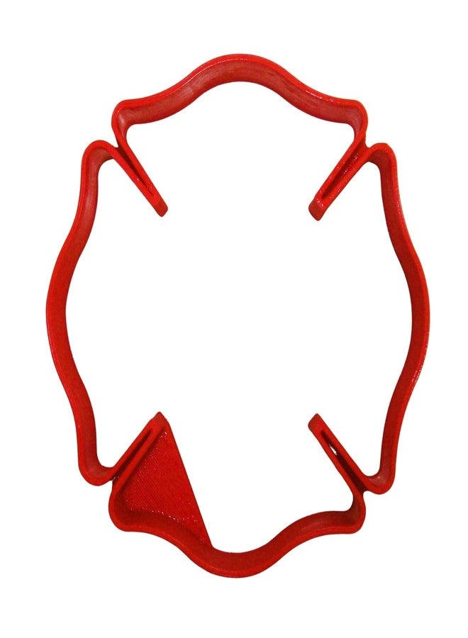 YNGLLC FIRE STATION RESCUE DEPARTMENT LOGO CROSS SYMBOL COOKIE CUTTER - 1 PIECE - MADE IN USA - PR911 - Image 1