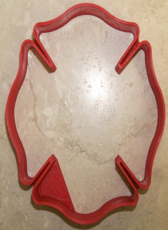 YNGLLC FIRE STATION RESCUE DEPARTMENT LOGO CROSS SYMBOL COOKIE CUTTER - 1 PIECE - MADE IN USA - PR911 - Image 4