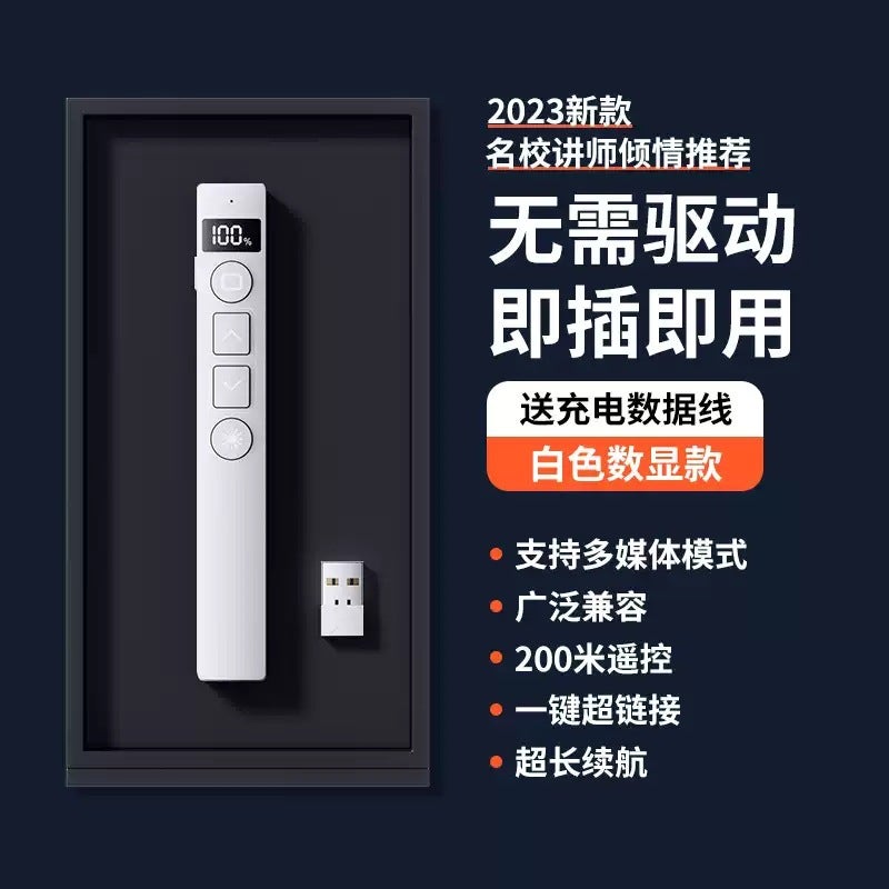 New Manufacturers Directly Supply Ppt Pointer Flip Pen Teaching Business Wireless Laser Multi-Function Digital Flip Pen - Image 1
