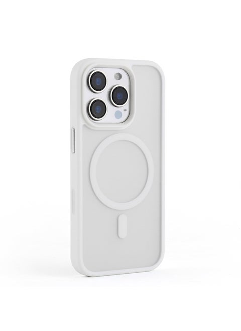 For Iphone 16Promax Skin-sensitive Magnetic Suction Phone Case Smart Touch Button Ai Photo Button For Iphone16-Color:Ai Button-2.0 Skin-feeling Magnetic Shell-white-Applicable Models:For Iphone 16 Plus