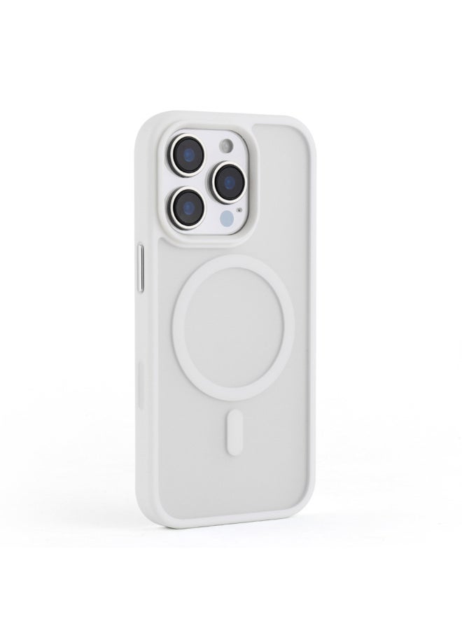 Generic - For Iphone 16Promax Skin-sensitive Magnetic Suction Phone Case Smart Touch Button Ai Photo Button For Iphone16-Color:Ai Button-2.0 Skin-feeling Magnetic Shell-white-Applicable Models:For Iphone 16 Plus - Image 1