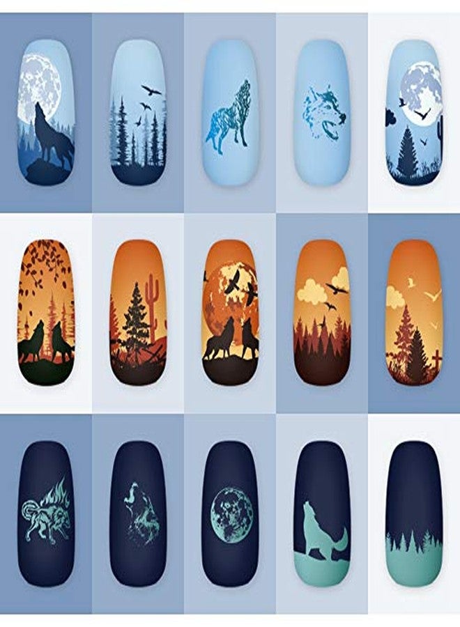 KADS Nail Stamping Plates Nature Template Image Design for DIY Nail Art Decoration (NA032) - Image 4