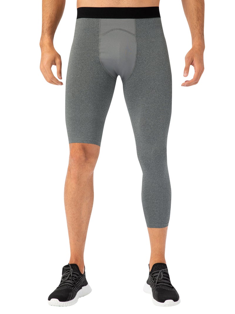 Men One Leg Leggings for Basketball Breathable Fitness Training Single Leg Tights - Image 1