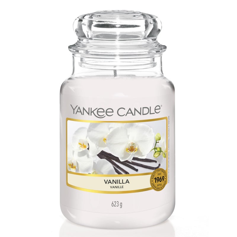 Yankee Candle Scented Candle  Vanilla Large Jar  Long Burning Candles up to 150 Hours  Perfect Mothers Day and Easter Gifts for Women