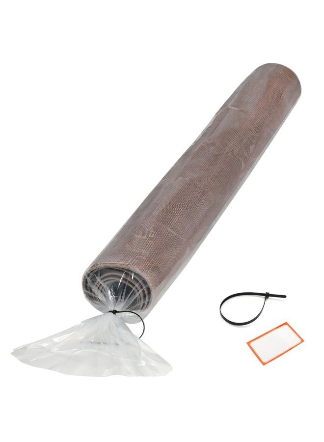 Storage Standard حقيبة سجاد قوية - حقيبة شحن سجاد قابلة لإعادة الاستخدام، غلاف سجاد بلاستيكي مقاوم للماء - تناسب السجاد الملفوف حتى 6 × 9 أقدام، حقيبة بلاستيكية سميكة بسمك 4 مل مقاومة للتمزق - 1 حقيبة شفافة، 92 × 20 بوصة - Image 2