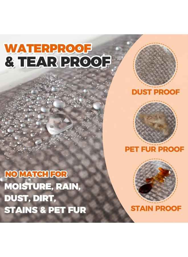 Storage Standard حقيبة سجاد قوية - حقيبة شحن سجاد قابلة لإعادة الاستخدام، غلاف سجاد بلاستيكي مقاوم للماء - تناسب السجاد الملفوف حتى 6 × 9 أقدام، حقيبة بلاستيكية سميكة بسمك 4 مل مقاومة للتمزق - 1 حقيبة شفافة، 92 × 20 بوصة - Image 5