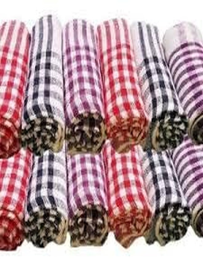 PlantaZee Handnit Water Absorbent Check Cloth,Cleaning Towel, Kitchen Napkins, Roti Napkin, Table Napkins, Superior Cotton, Duster, Reusable, Wiping Cloth | Large | Pack of 6(18 * 18) - Image 3