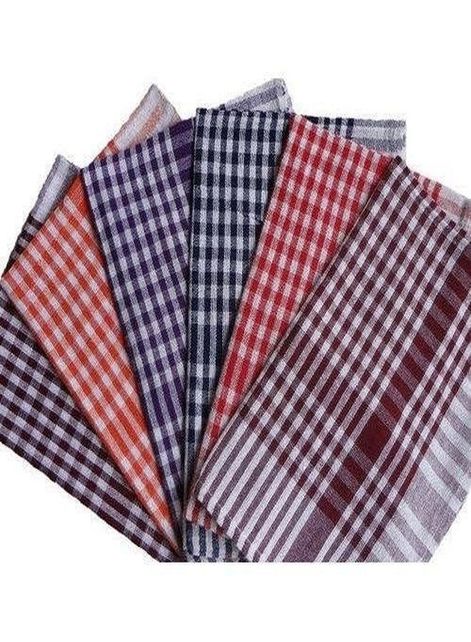 PlantaZee Handnit Water Absorbent Check Cloth,Cleaning Towel, Kitchen Napkins, Roti Napkin, Table Napkins, Superior Cotton, Duster, Reusable, Wiping Cloth | Large | Pack of 6(18 * 18) - Image 1