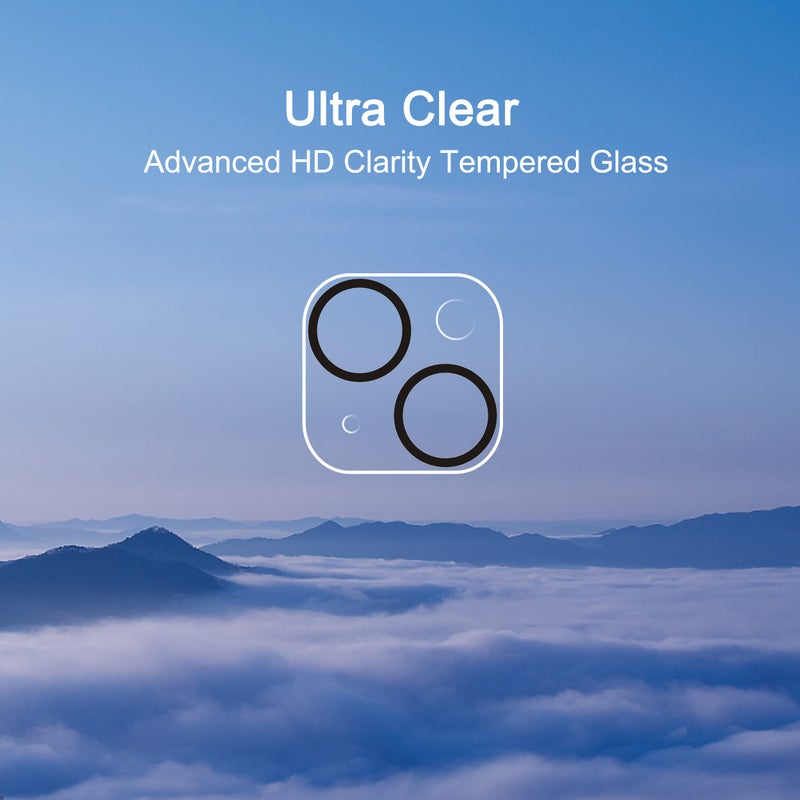 Ailun 3 Pack Camera Lens Protector for iPhone 15 / iPhone 14 ï¼† iPhone 15 Plus/iPhone 14 Plus,Tempered Glass,9H Hardness,Ultra HD,Anti-Scratch,Case Friendly,Does not Affect Night Shots - Image 4
