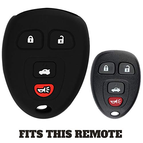 KeylessOption Key Fob Keyless Entry Remote Cover Protector for GM Buick Cadillac Chevrolet Pontiac Saturn (15252034, 15912859) - Image 2