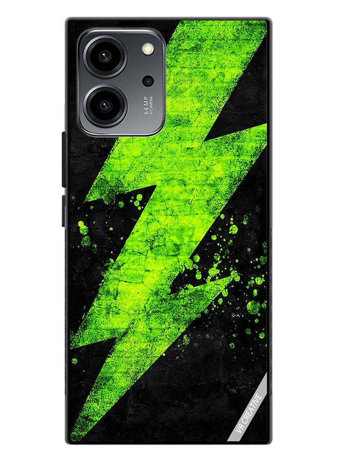 VR CREATIVE Protective Case Cover For Honor 80 SE Green Electricity Design Multicolour - Image 1
