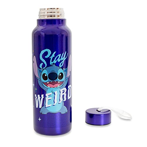 Disney Lilo & Stitch "Stay Weird" 27-Ounce Stainless Steel Water Bottle | BPA-Free Plastic Sports Jug With Leakproof Screw-Top Lid | Hydration For Outdoor Activities, Gym Fitness | Cute Gifts - Image 3
